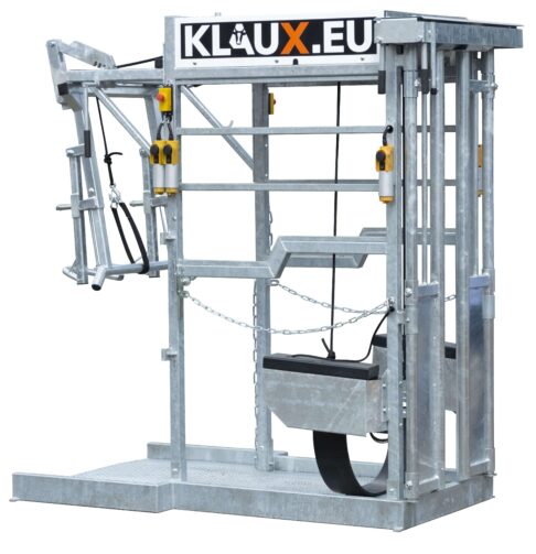 1.1.1_Klauw_bekapbox_Silver_Hoof_trimming_chute_KLAUX.EU_Silver_1